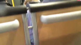 Fingering dick in the subway in public