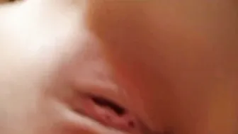 Russian sex of a young couple with an ending in a condom