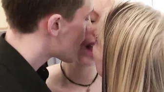 for a beautiful girl licked a guy zalupu and eggs