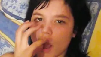 finished on the face of a drunk girl