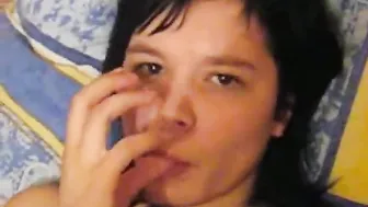 finished on the face of a drunk girl