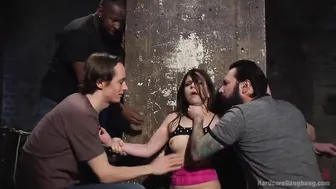 muzhiks fiercely fucked a beautiful girl