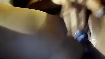 derik123123 Cute brown-haired woman performs double fuck