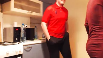 fast_couple Beauty licks rubber dick