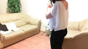 bluebooxxx Naughty brunette masturbates her shaved cunt
