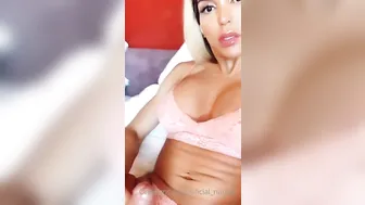 Nathy Dias aka oficial_nathy0 onlyfans solo masturbation ending with cumshots
