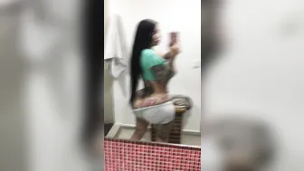 Mary Magdalene onlyfans busty slut fucks pussy in the shower