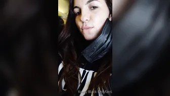 Kristy Black onlyfans dark haired prostitute caresses big tits