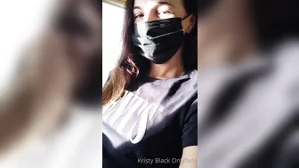 Kristy Black onlyfans black haired bitch shows her boobs