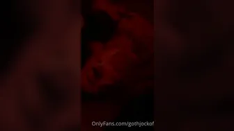 GothJock onlyfans crazy chick caresses sex lips