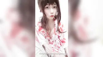 youngwoozzz onlyfans sexy beauty in red stockings