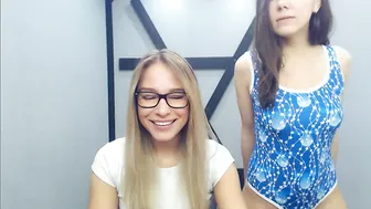 amazingbluesky Beauty in stockings shows small tits