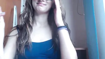 2h0tsister Charming girl tolerably kneads the vagina