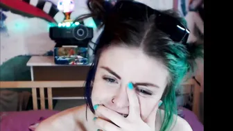 pokegurl slender mischief in erotic video chat