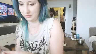 sluttypotato_ busty slut caresses both slits