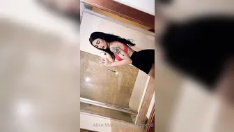 Alice Marques  crazy beauty takes off her red dress