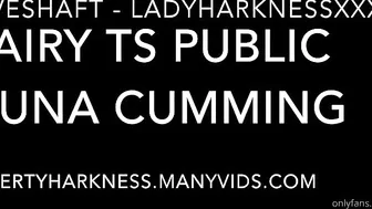 Liberty Harkness  caresses pussy through panties