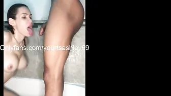 yourtsashley69 luxurious blonde straddled sex toy