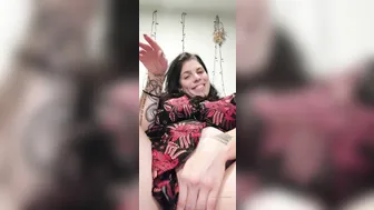 sheisatang with a toy