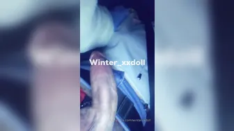 WinterxxDoll showed pussy on the street