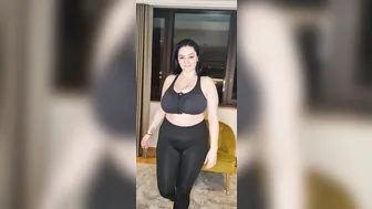 Busty Klara naughty fat lady is fondling saggy boobs