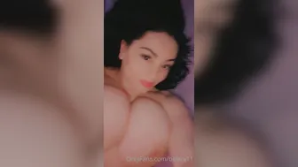 Busty Klara slut caresses his cap