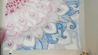 paige Gorgeous girl caresses big tits