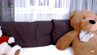 lairakein petite brunette babe sucking dildo