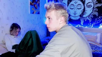 limited_edition_new openwork wench in stockings coyly changes poses and strokes shaved pussy