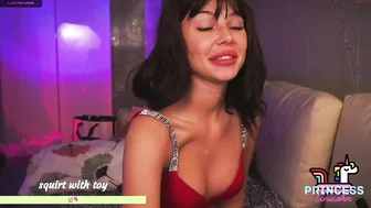 princess_unicorn ardent young lady caresses big tits at work