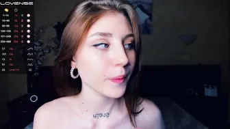 evalanis naughty brunette is petting natural tits