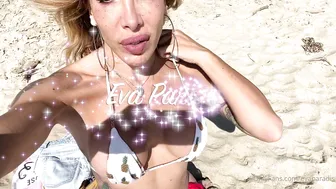 Eva Paradis cute slut caresses the vagina with fingers