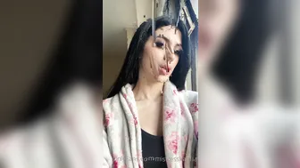 Mistress Karina luxurious mare caresses hairy cunt