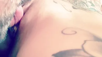 Megan Inky aka inky real mature model caresses nipples and cunt