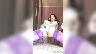 Megan Inky aka inky real showing off her body