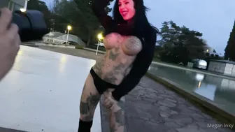 Megan Inky aka inky real experienced young lady passionately fucks sex toy