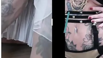 Megan Inky aka inky real crazy quaint caresses shaved cunt