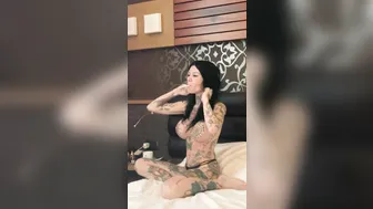 Megan Inky aka inky real busty chick talks in french