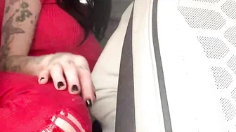 Megan Inky aka inky real hot chick rides phallus