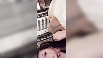 Elise Laurenne lustful mare caresses boobs