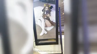 thegoldengoddes a test lady fucks sex toy