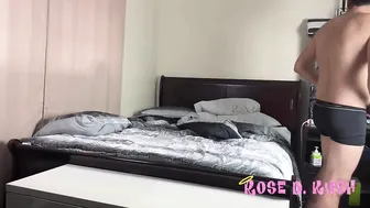 RoseDKush cute girl fingering pussy with vibrator