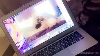 Dopekitt3n aka Dopekitt3n1 onlyfans shy bitch masturbates recklessly pussy