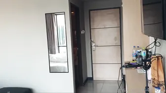 Alena Ostanova sexy brown hair caresses shaved holes