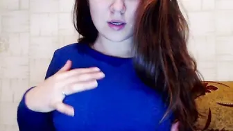 crissheaven4u Adorable bitch caresses big tits