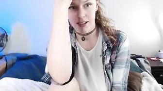 chantarra sucking dick and jerking off on camera showing her little holes