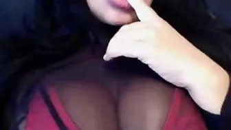 alurasweets40 Busty young lady caresses shaved pussy