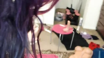animergamergirl Busty fat lady masturbates cunt