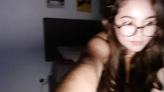 bella_lunar bitch drummed with glass dick