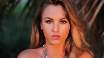 Natasha Anastasia  angelicly beautiful woman pathetically caresses herself